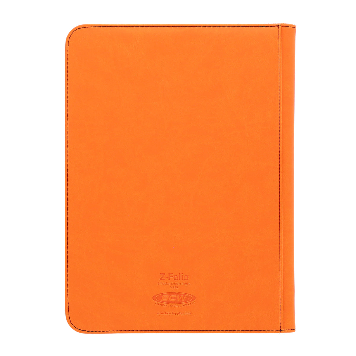 BCW Z-Folio 9-Pocket Album - Orange – rear view
