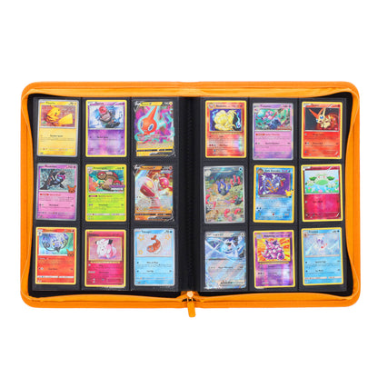 BCW Z-Folio 9-Pocket Album - Orange – open view