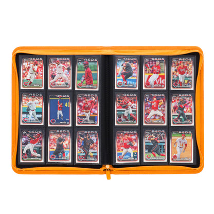 BCW Z-Folio 9-Pocket Album - Orange – open view