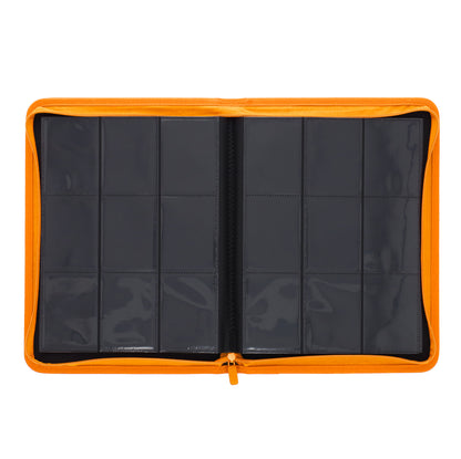 BCW Z-Folio 9-Pocket Album - Orange – open view