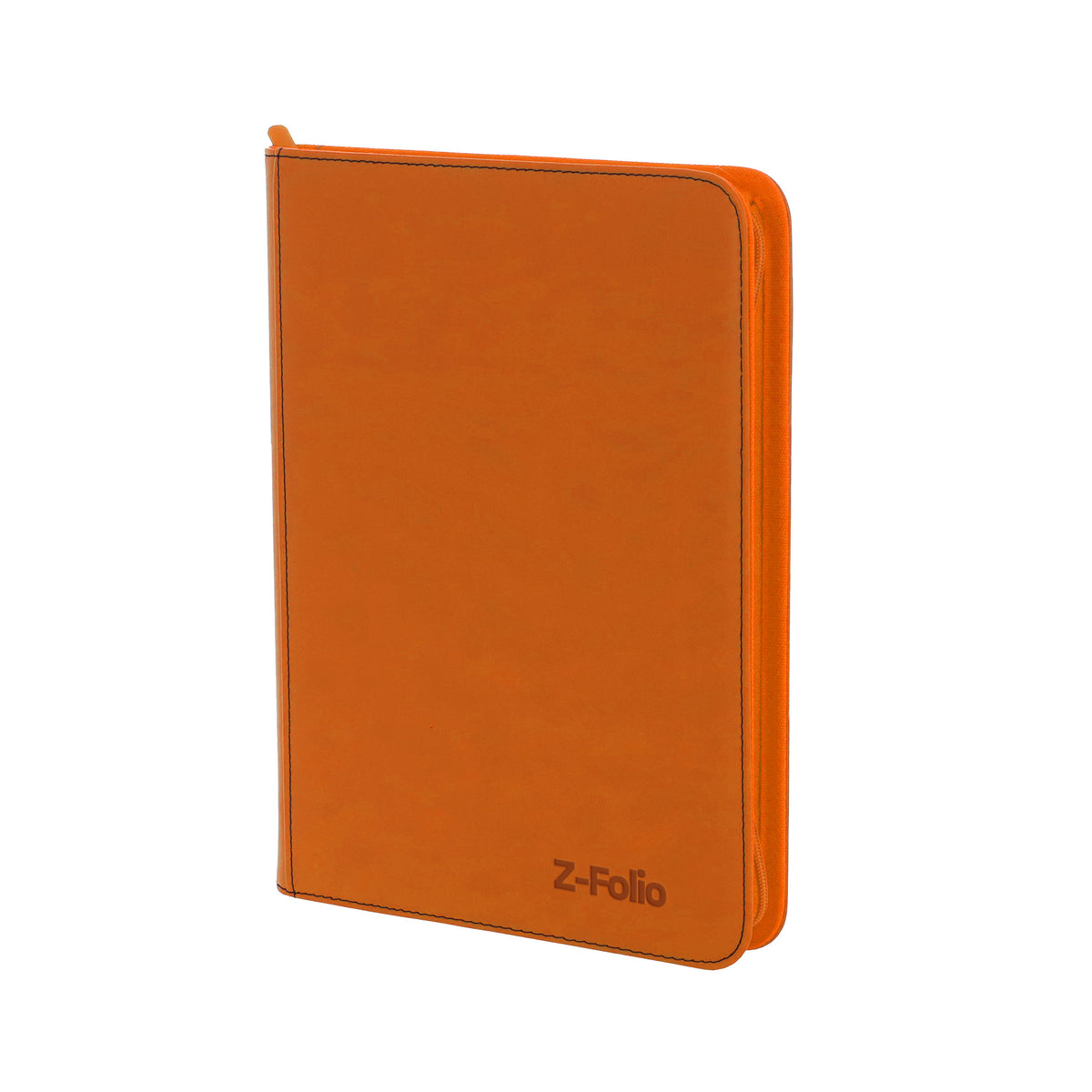 BCW Z-Folio 9-Pocket Album - Orange – angled view