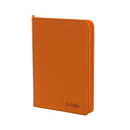 BCW Z-Folio 9-Pocket Album - Orange – angled view