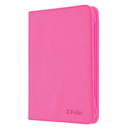 BCW Z-Folio 9-Pocket Album - Pink – angled view