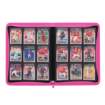 BCW Z-Folio 9-Pocket Album - Pink – open view
