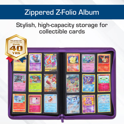BCW Z-Folio 9-Pocket Album - Purple – dimensions and specifications