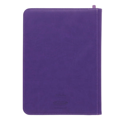 BCW Z-Folio 9-Pocket Album - Purple – rear view