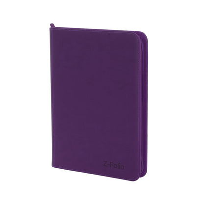 BCW Z-Folio 9-Pocket Album - Purple – angled view