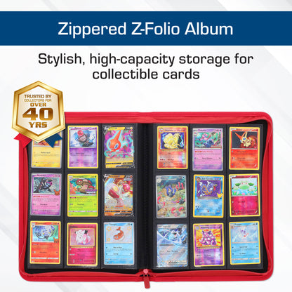 BCW Z-Folio 9-Pocket Album - Red – dimensions and specifications