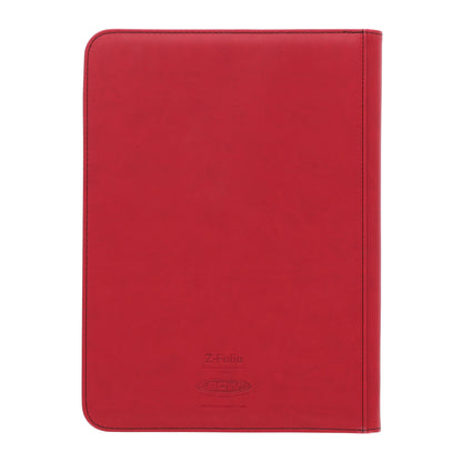 BCW Z-Folio 9-Pocket Album - Red – rear view