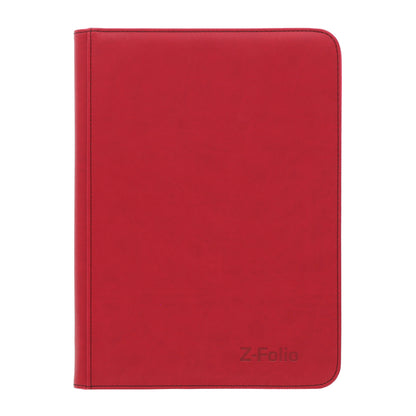 BCW Z-Folio 9-Pocket Album - Red – front product view