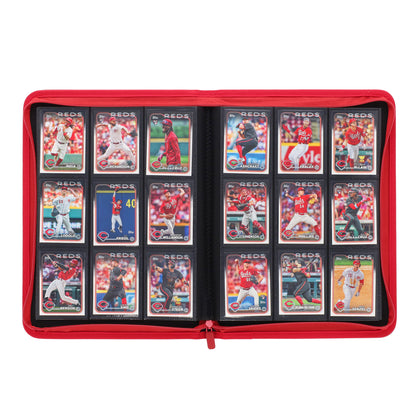 BCW Z-Folio 9-Pocket Album - Red – open view