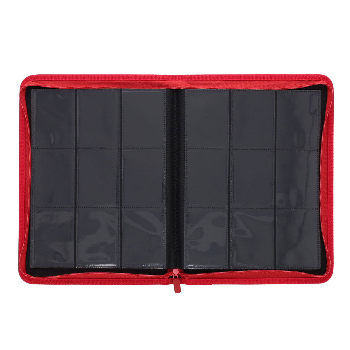 BCW Z-Folio 9-Pocket Album - Red – open view