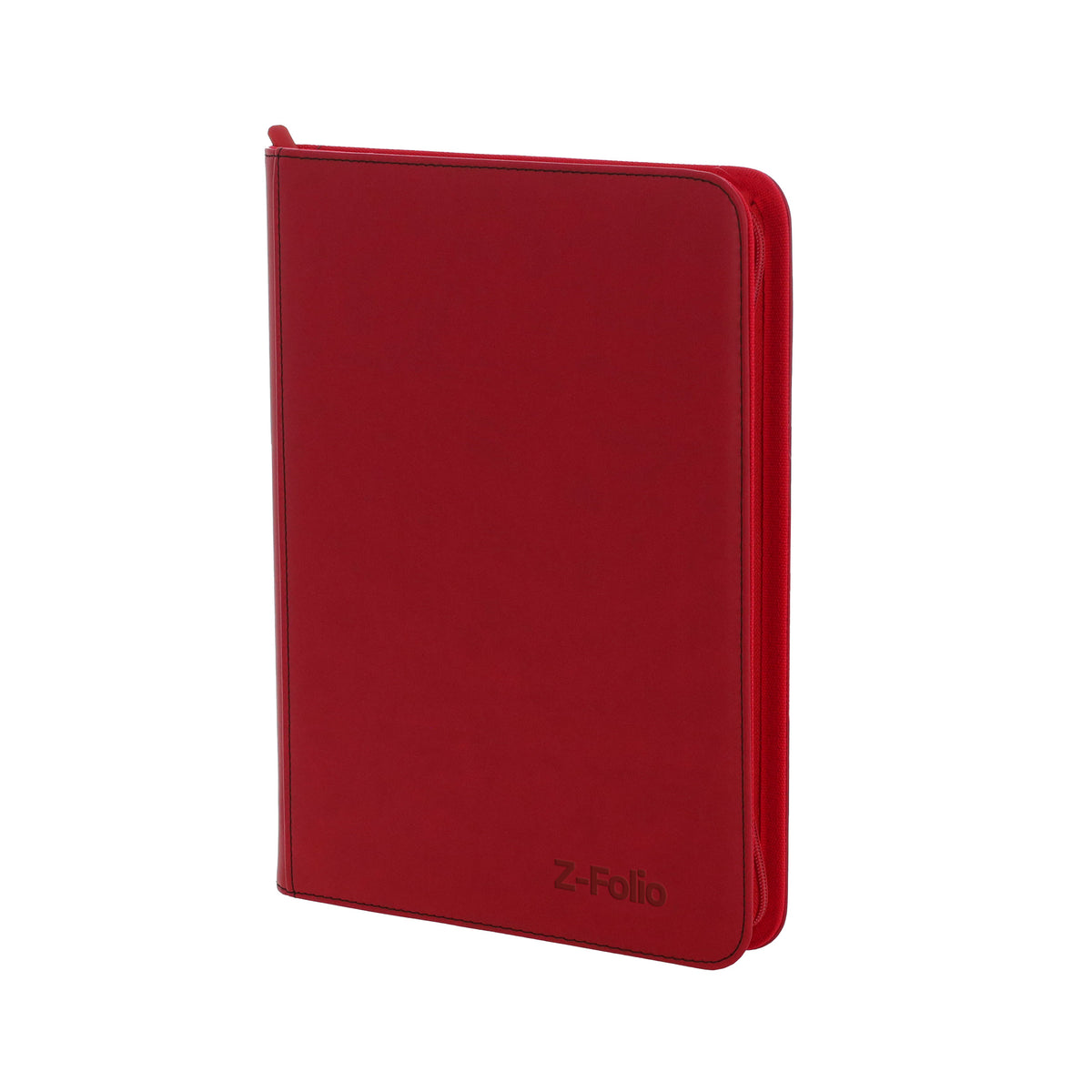 BCW Z-Folio 9-Pocket Album - Red – angled view