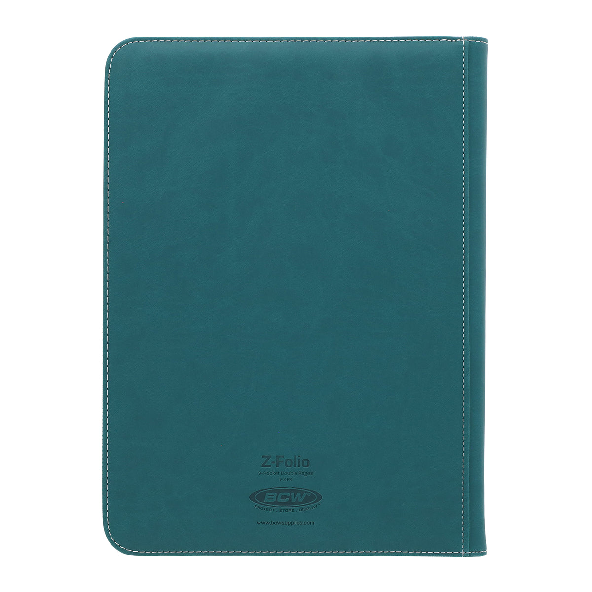 BCW Z-Folio 9-Pocket Album - Teal – rear view