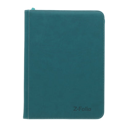 BCW Z-Folio 9-Pocket Album - Teal – front product view