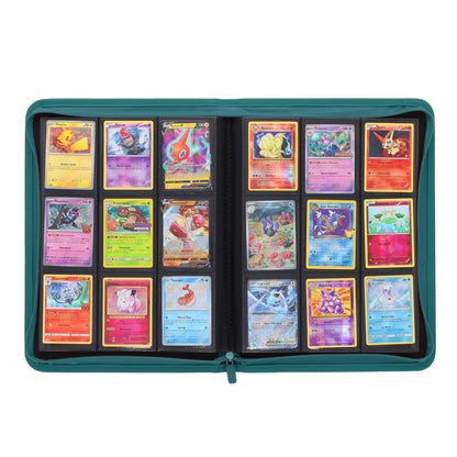 BCW Z-Folio 9-Pocket Album - Teal – open view