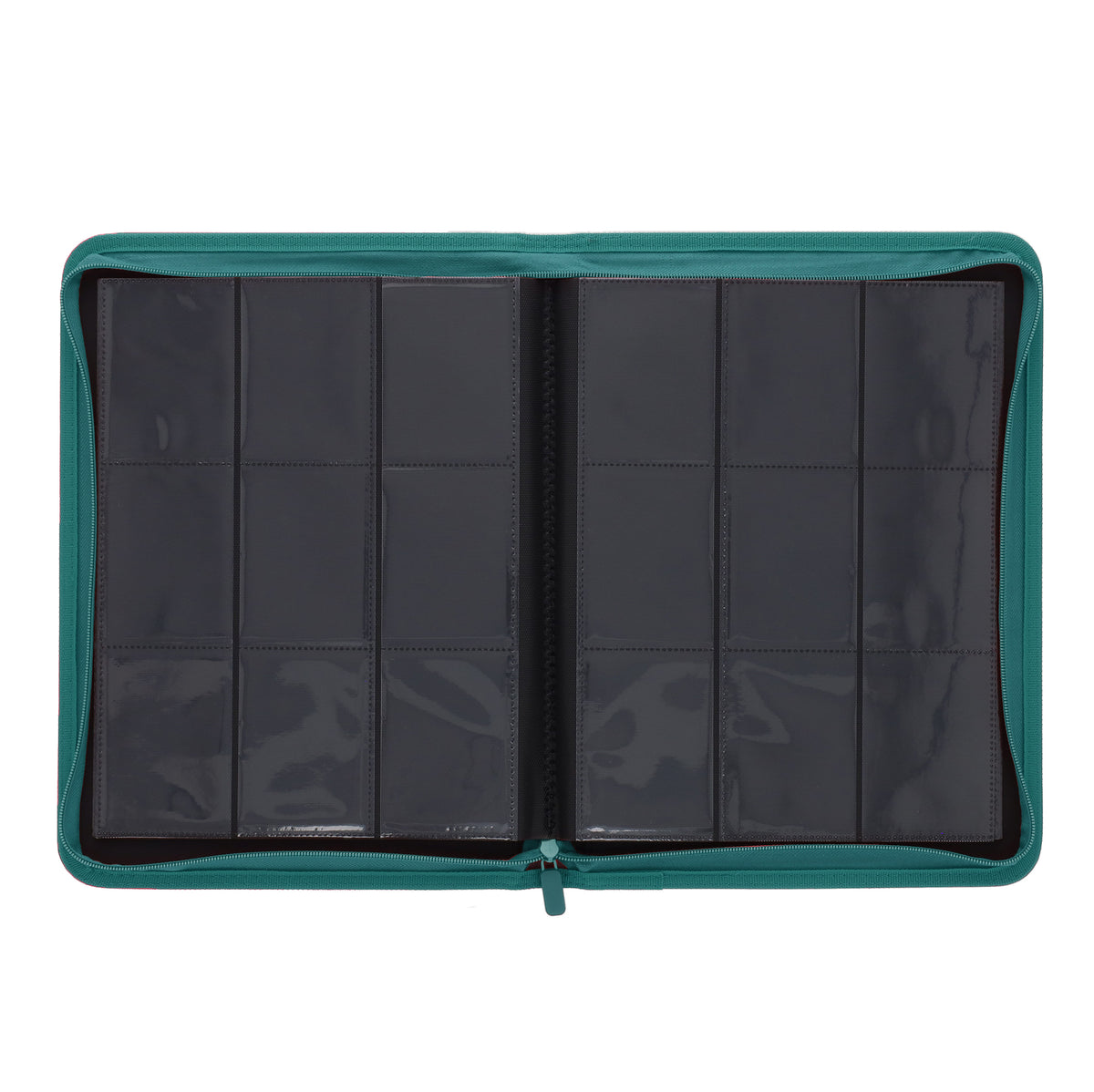 BCW Z-Folio 9-Pocket Album - Teal – open view