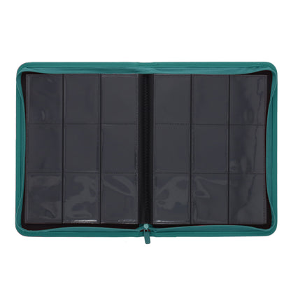 BCW Z-Folio 9-Pocket Album - Teal – open view