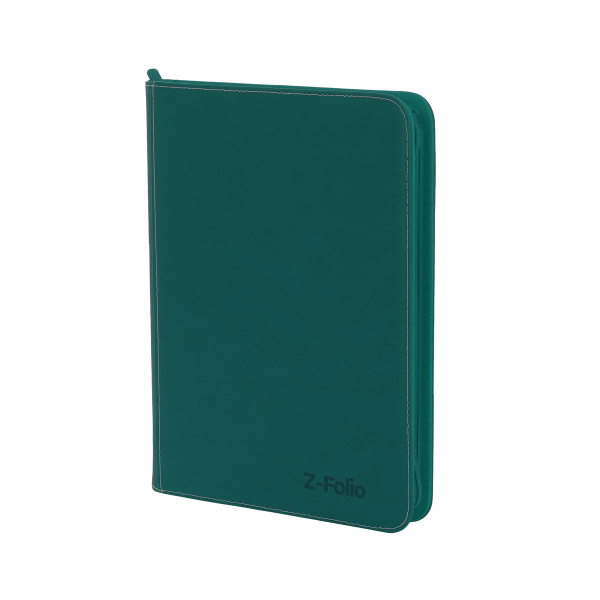 BCW Z-Folio 9-Pocket Album - Teal – angled view