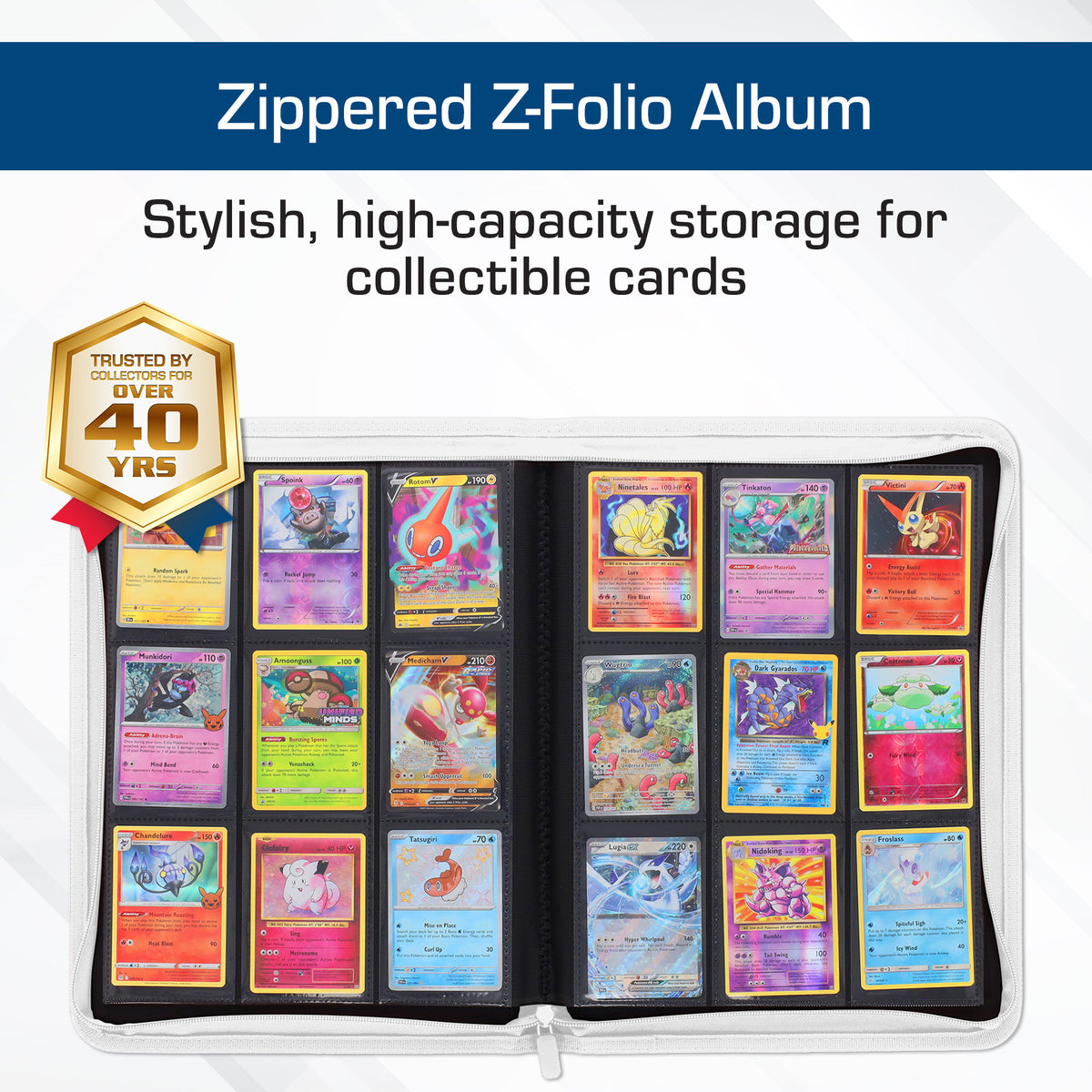 BCW Z-Folio 9-Pocket Album - White – dimensions and specifications