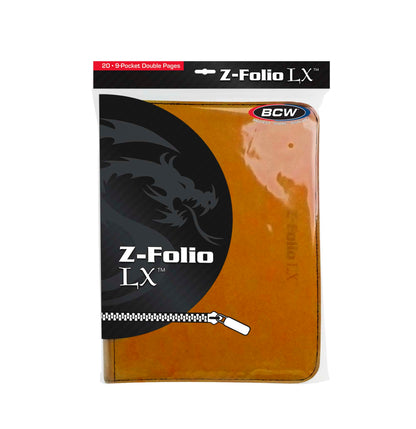 BCW Z-Folio 9-Pocket Album - Orange – front product view