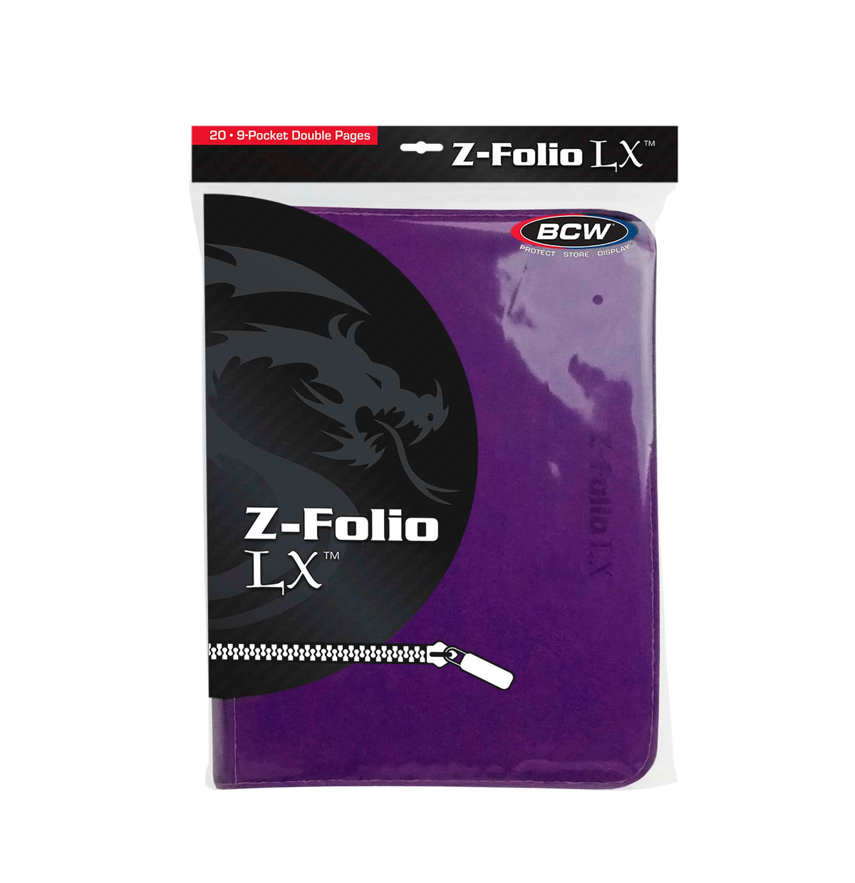 BCW Z-Folio 9-Pocket Album - Purple – front product view