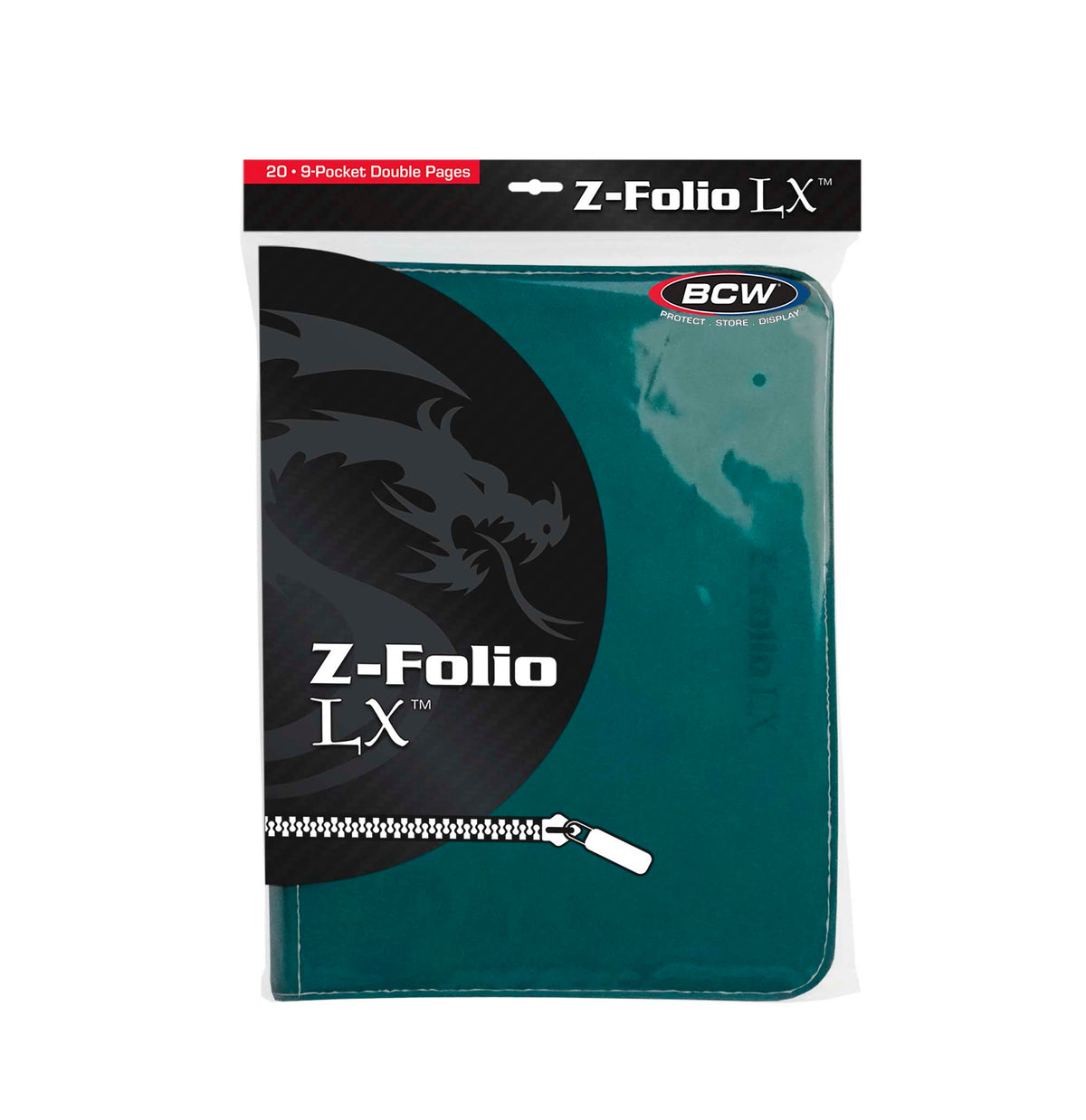 BCW Z-Folio 9-Pocket Album - Teal – front product view