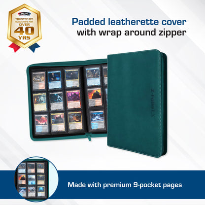 BCW Z-Folio 9-Pocket Album - Teal – dimensions and specifications