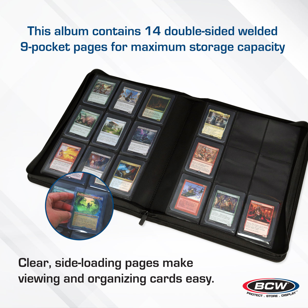 BCW Z-Folio 9-Pocket Lx Album - Toploaders - Black – dimensions and specifications