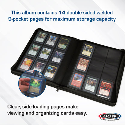 BCW Z-Folio 9-Pocket Lx Album - Toploaders - Black – dimensions and specifications