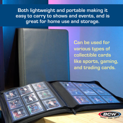 BCW Z-Folio 9-Pocket Lx Album - Toploaders - Black – dimensions and specifications