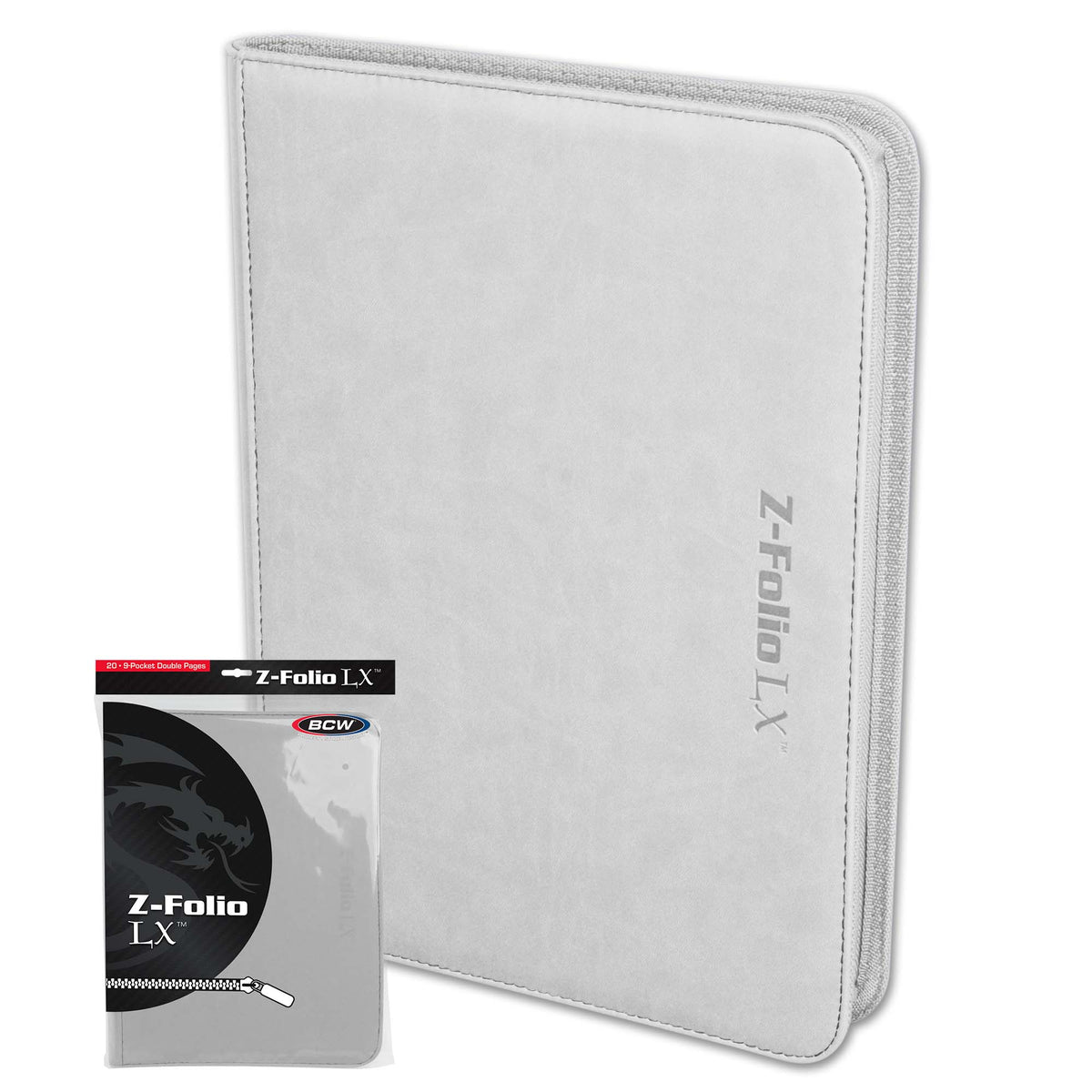 BCW Z-Folio 9-Pocket Album - White – front product view
