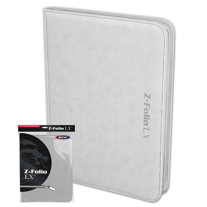 BCW Z-Folio 9-Pocket Album - White – front product view