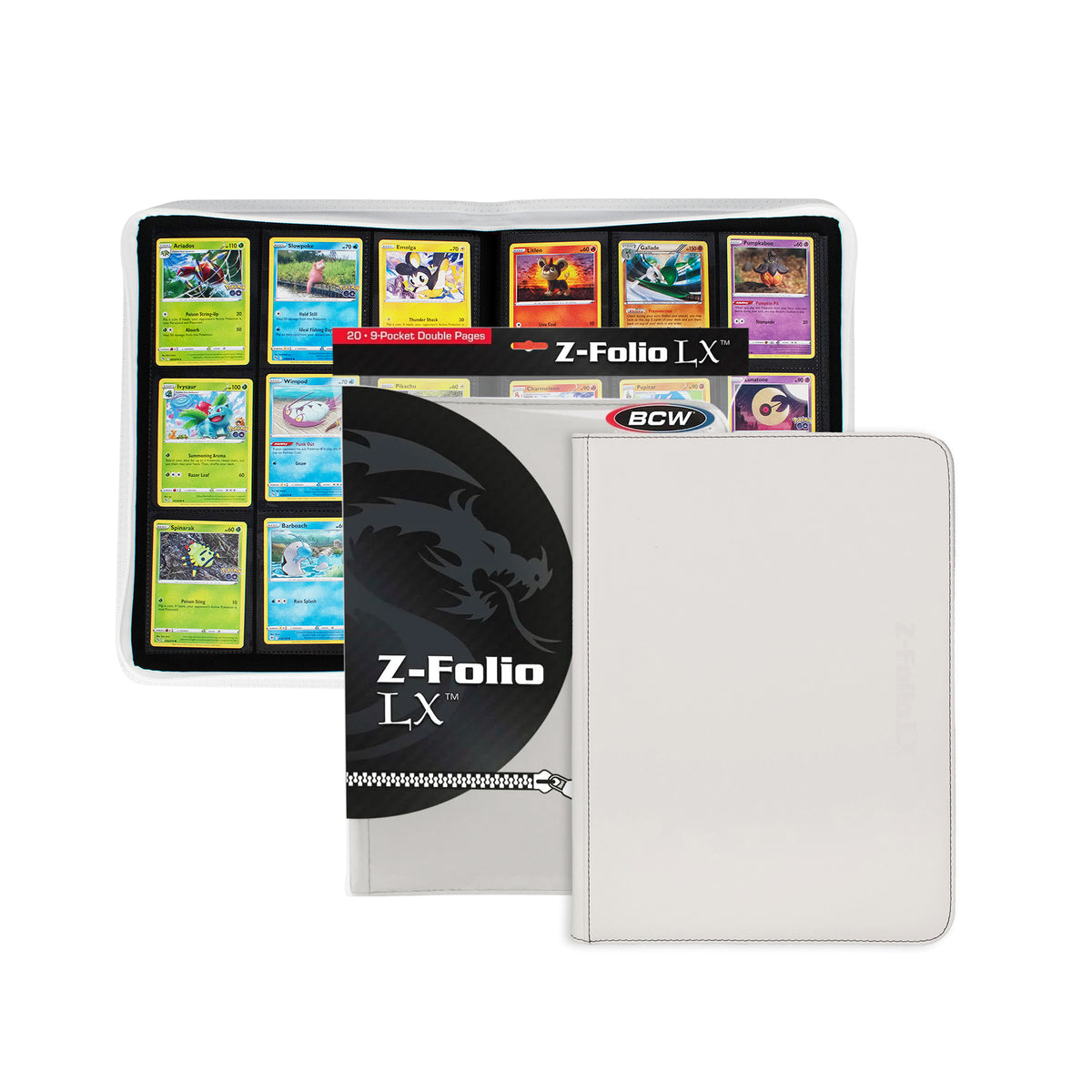 BCW Z-Folio 9-Pocket Album - White – front product view