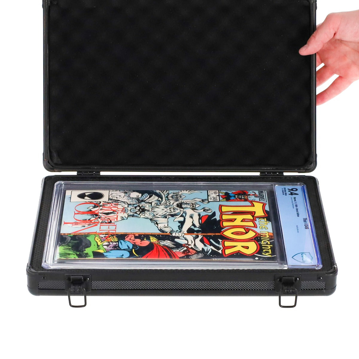 BCW Small Graded Latching Case - Comics - Single – open view