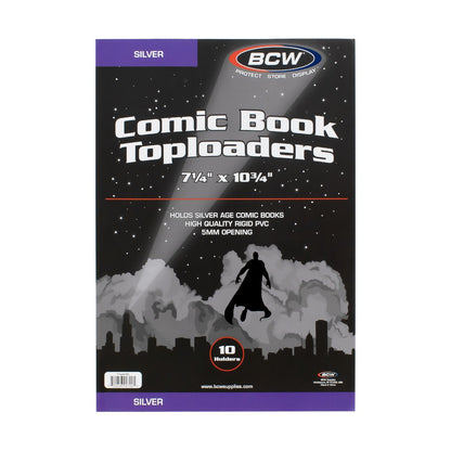 BCW Rigid Silver-Age Comic Book Protector – front product view