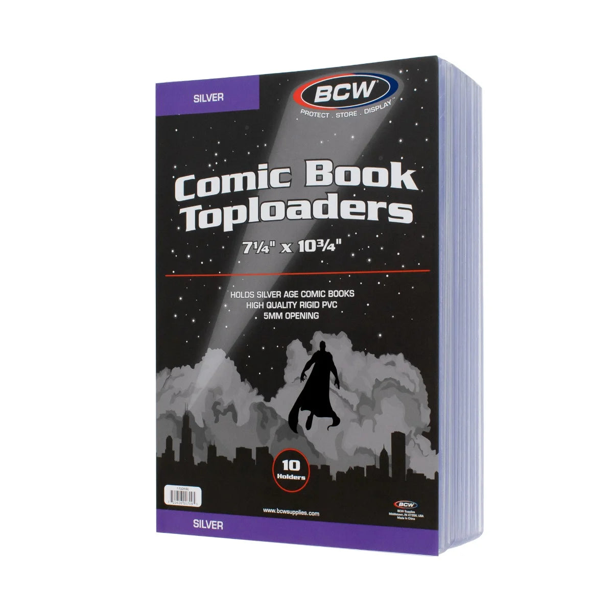 BCW Rigid Silver-Age Comic Book Protector – front product view