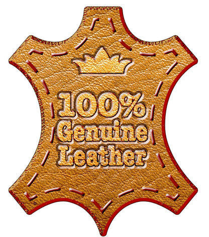 Stockbook LEDER, DIN A4, 64 black pages, padded genuine leather cover, brown