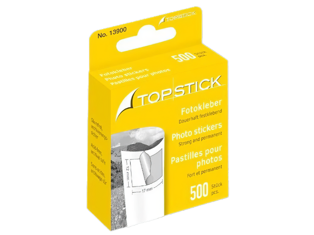 TopStick Photo Stickers, in Cardboard Dispenser, 500 pcs