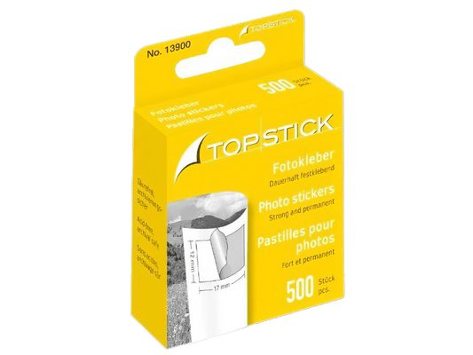TopStick Photo Stickers, in Cardboard Dispenser, 500 pcs