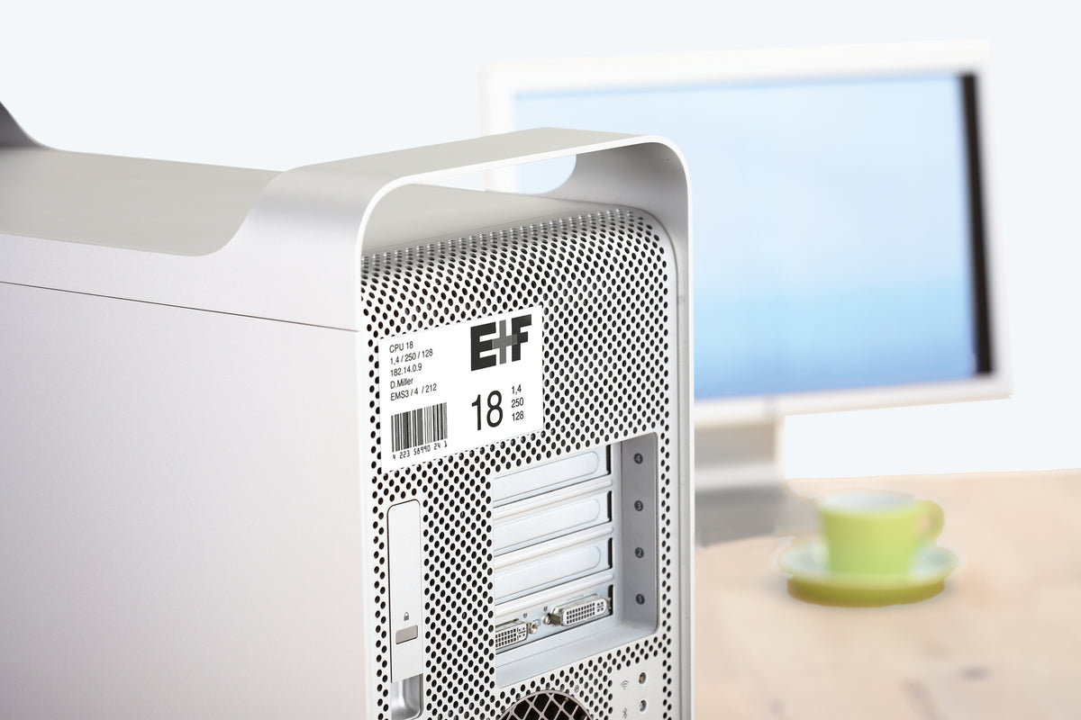 Power Labels, with Strong Adhesion A4, 63.5 x 29.6mm, made of Paper