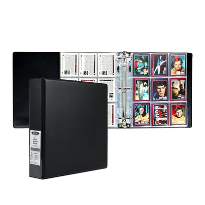BCW 2 In. Album - Plain - Black – front product view