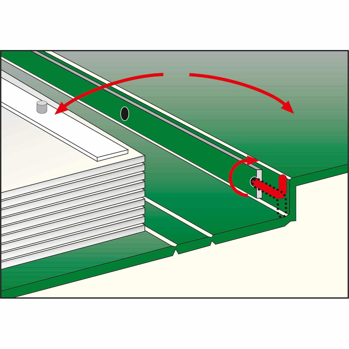 LIGHTHOUSE Turn-bar Binder PERFECT DP, red