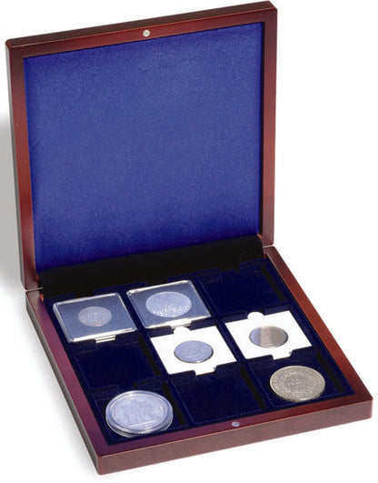 Small Coin Box VOLTERRA, with 9 square spaces 50x50mm