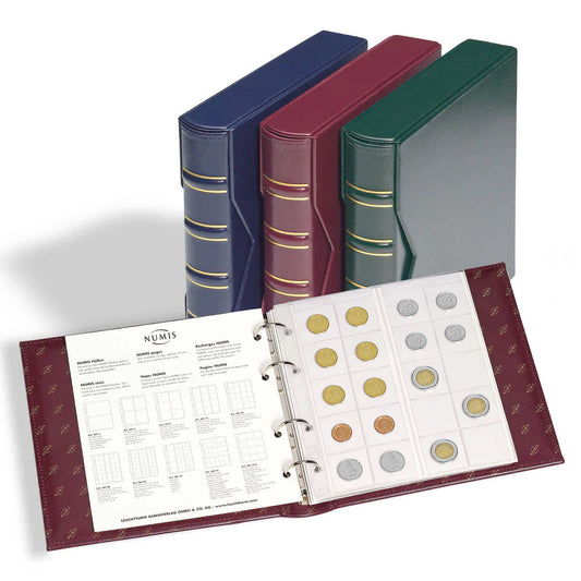 Ringbinder NUMIS, in Classic Design with slipcase, blue