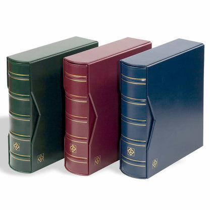 Album for 200 FDCs or letters in C6 format, includes Slipcase, red