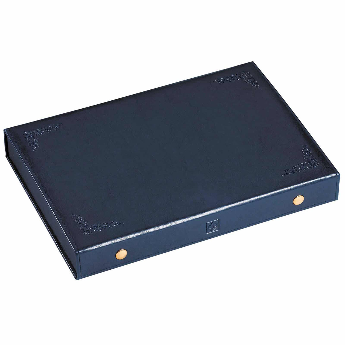 Coin presentation case L for 4 Coin Trays, blue, empty