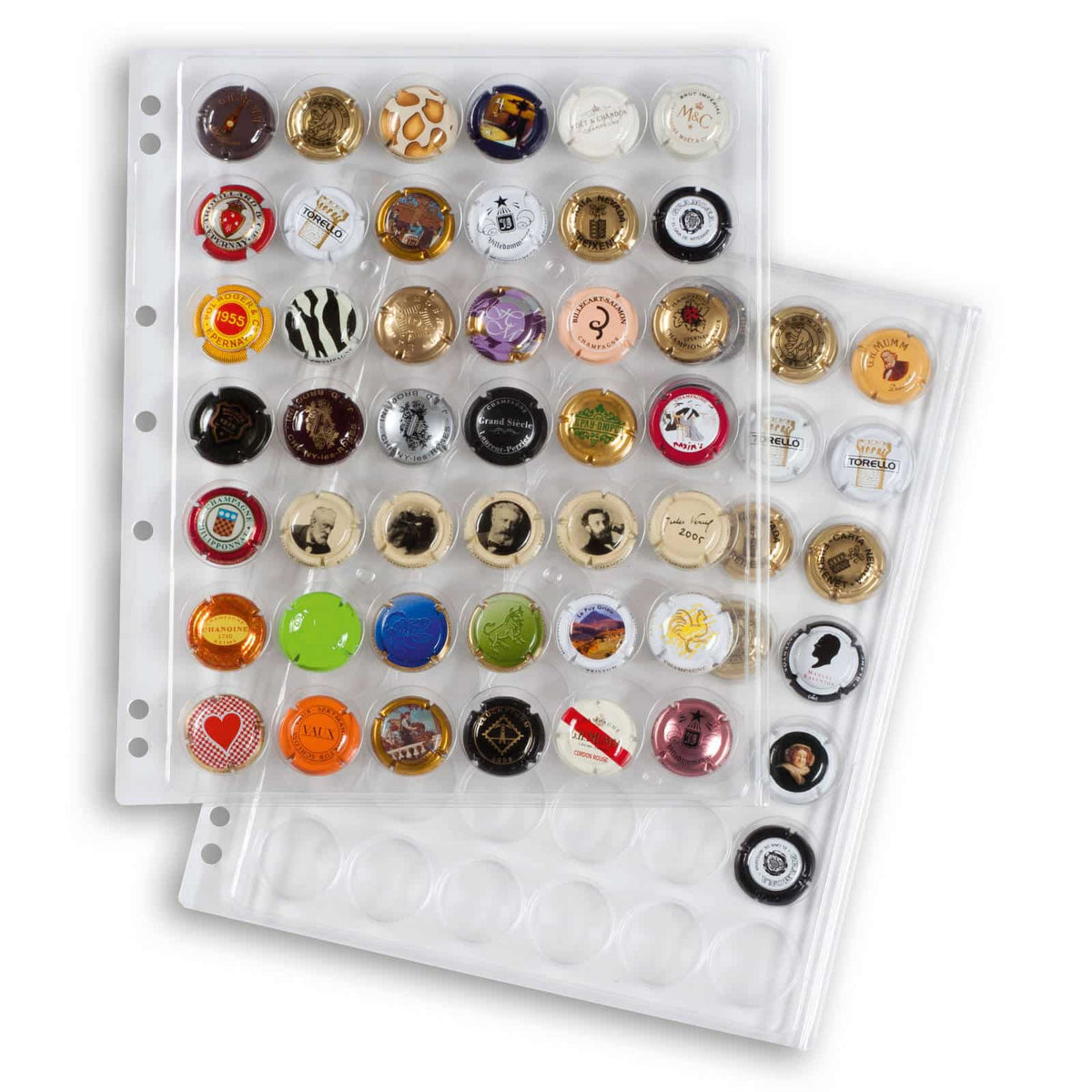 Ringbinder GRANDE, includes 4 sheets ENCAP, for 168 Champagne Bottle Tops