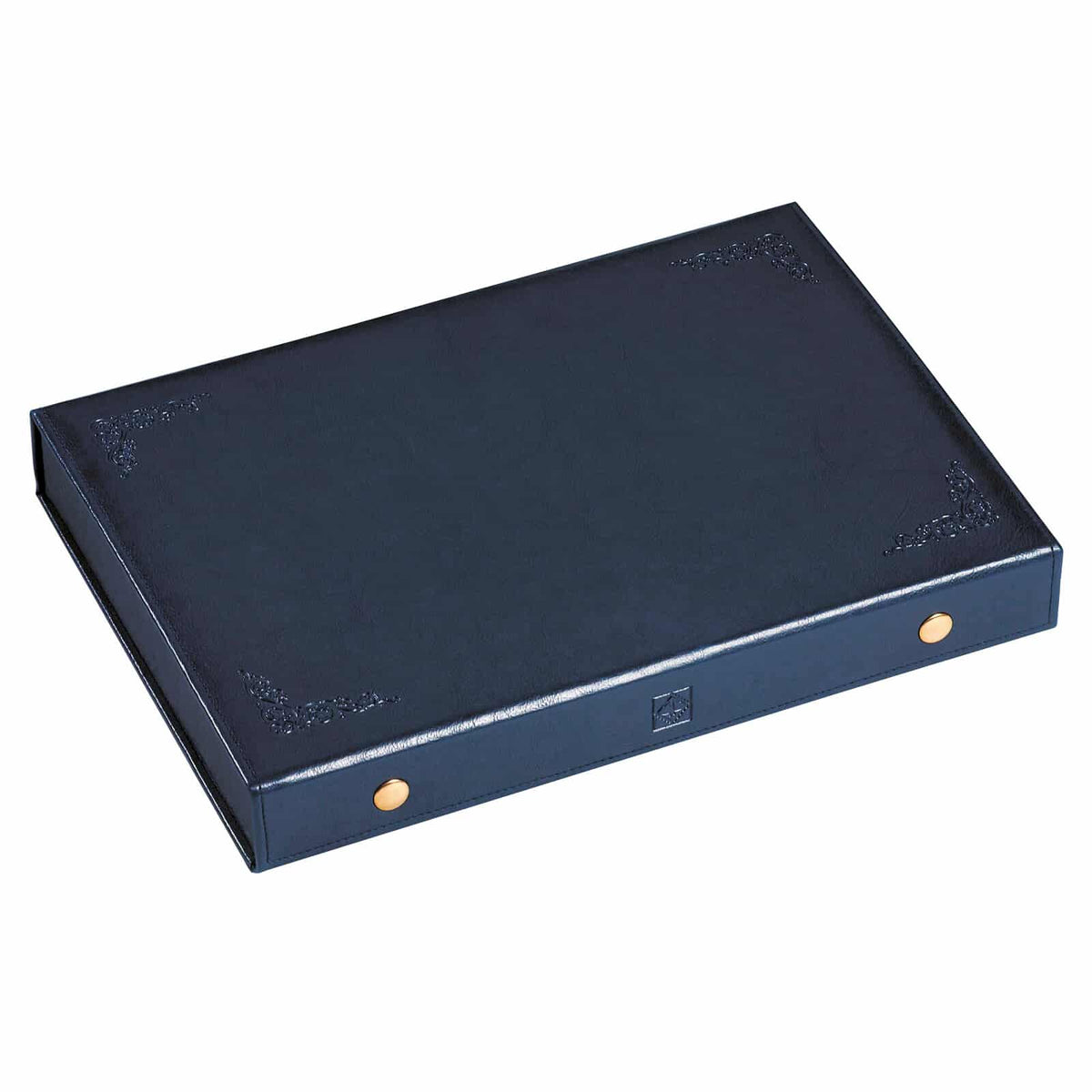 coin Presentation Case L includes 4 Coin Trays, blue