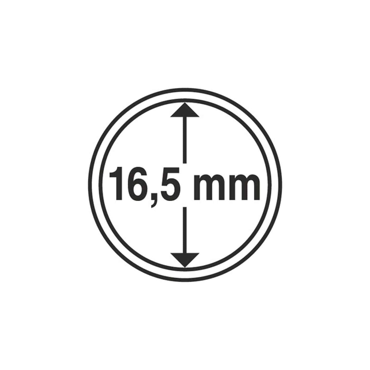 Coin Capsules, Inner Diameter 16.5mm